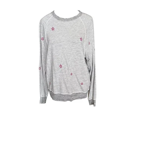The Great Gray Star Pattern Long Sleeve Sweater Womens - Picture 2 of 8